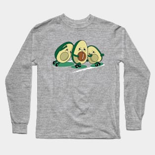 Avocados Have Guts to Play Football, Funny Graphic Long Sleeve T-Shirt